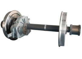 ซื้อ รถไฟฟ้ารถยนต์ล้อชุดล้อรถไฟเหล็กสําหรับรถไฟฟ้า โบกี้กรอบติดตั้งหมุน online manufacture