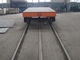 25 Ton Axle Load Flat Bed Rail Car ฐานล้อ 1200 มม. รองรับ 4 ล้อ