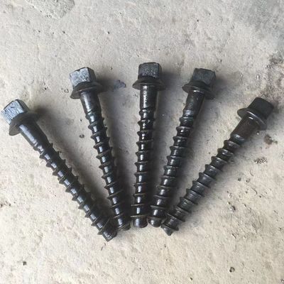 สกรูไม้นอน สกรูราง OEM เข็ม เหล็กกล้าคาร์บอน สังกะสีสแตนเลส สกรู