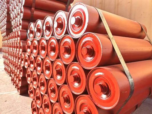 ลูกกลิ้งเฟืองเหล็กคู่สำหรับสายพานลำเลียงลูกกลิ้งแบบเฟืองขับลูกกลิ้งลำเลียง