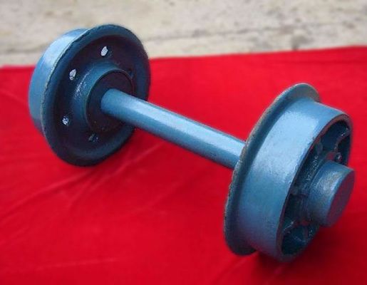 การทำเหมืองแร่ Rail Wheel Set Double Flange Cast Forged ISO Certificate