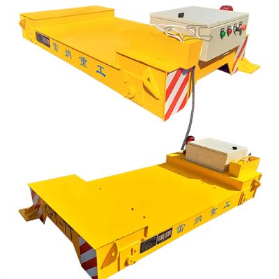 25 Ton Axle Load Flat Bed Rail Car ฐานล้อ 1200 มม. รองรับ 4 ล้อ